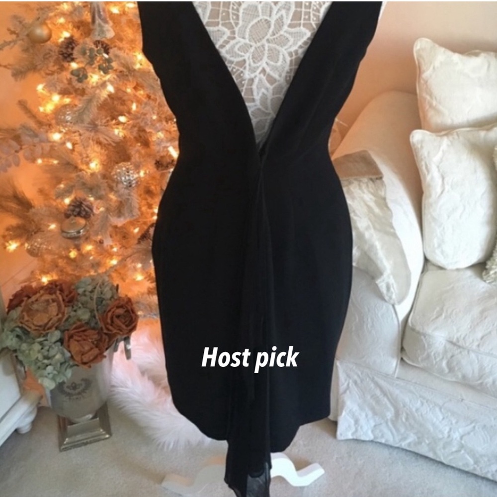 $159 Retail Host Pick🎉Maggie London black cocktail dress - Picture 1 of 7